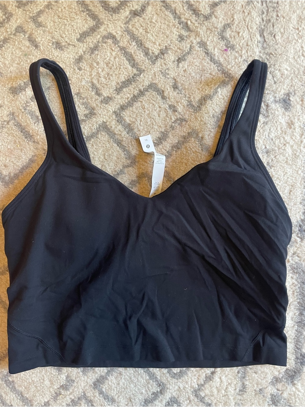 Lululemon align tank top with built in bra size 10